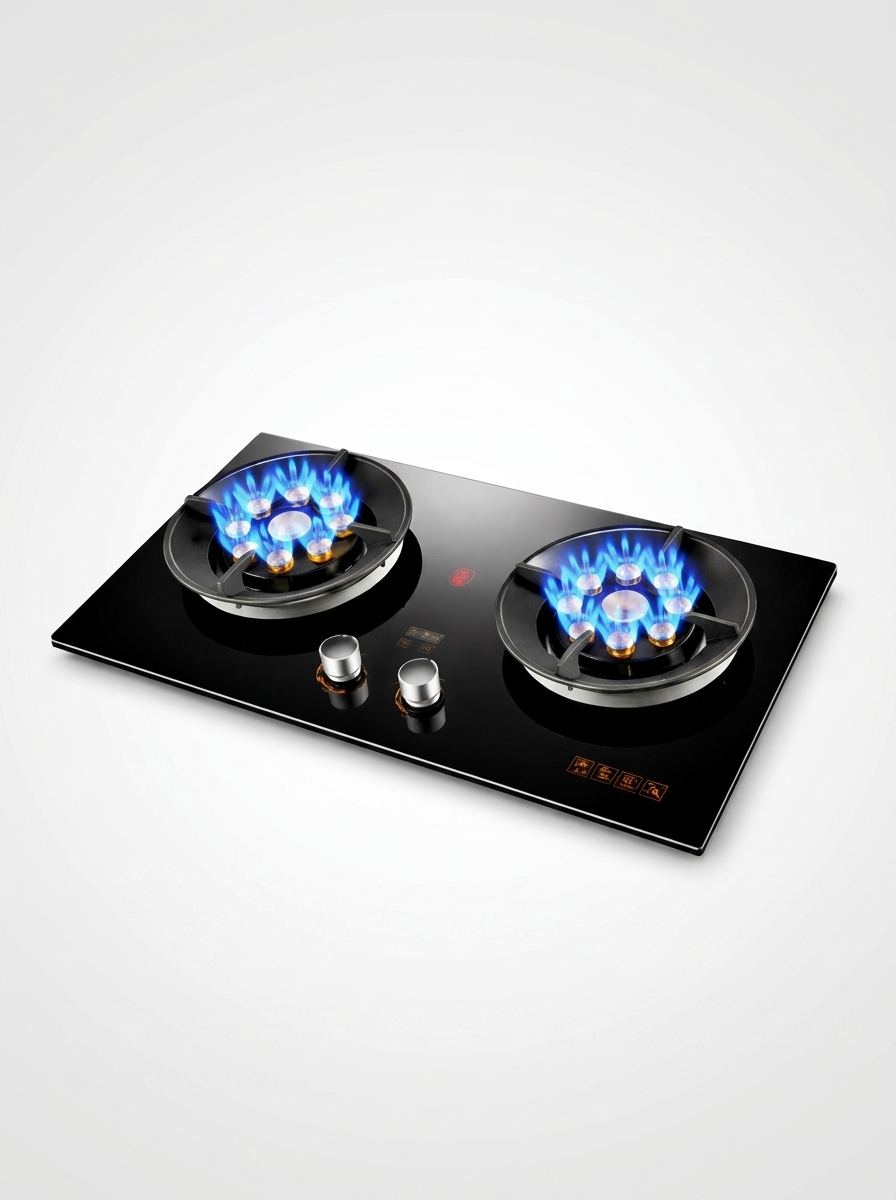 Cocina empotrable a gas premium LisiHome de doble quemador